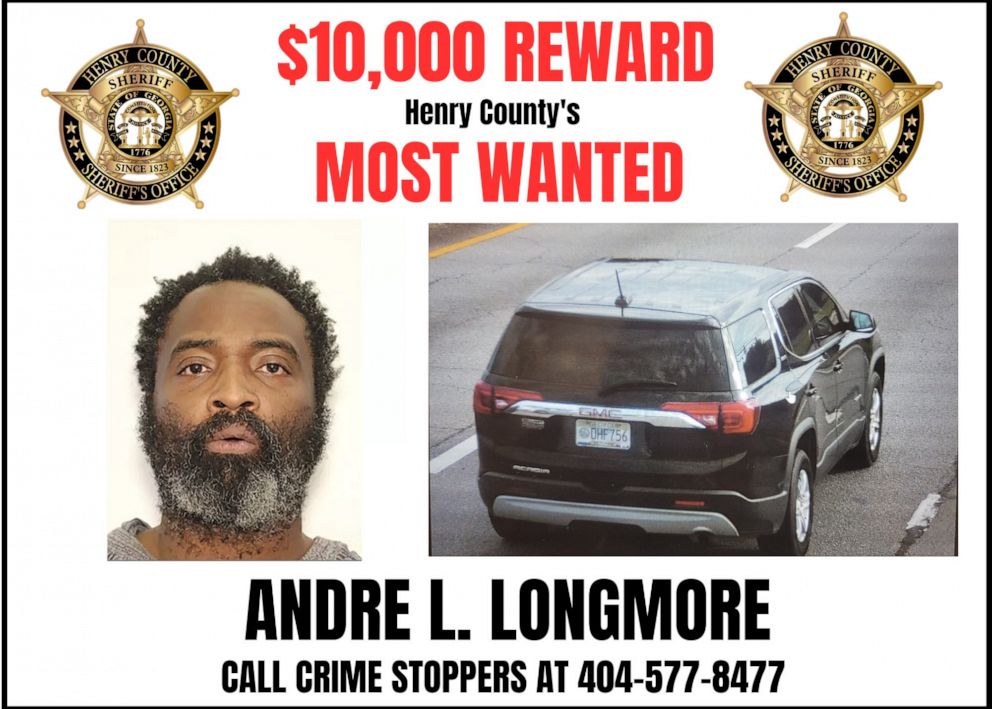The Henry County Sheriff's Office is offering a $10K reward for information leading to the arrest and prosecution of Andre Longmore.