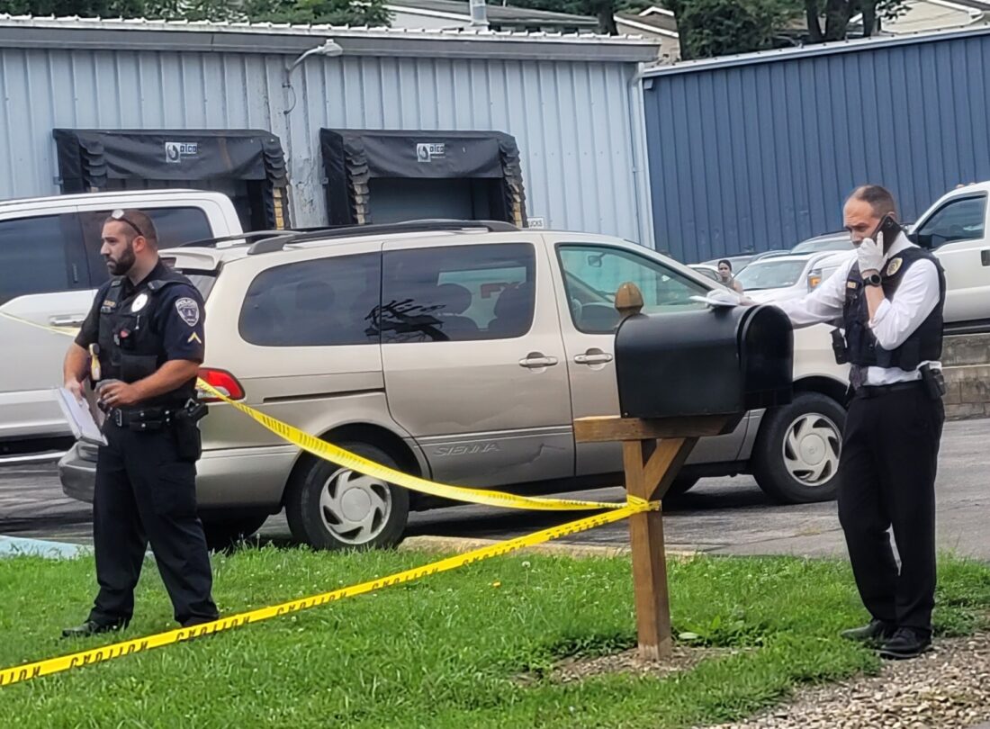 Police at crime scene