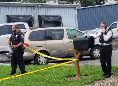 Police at crime scene