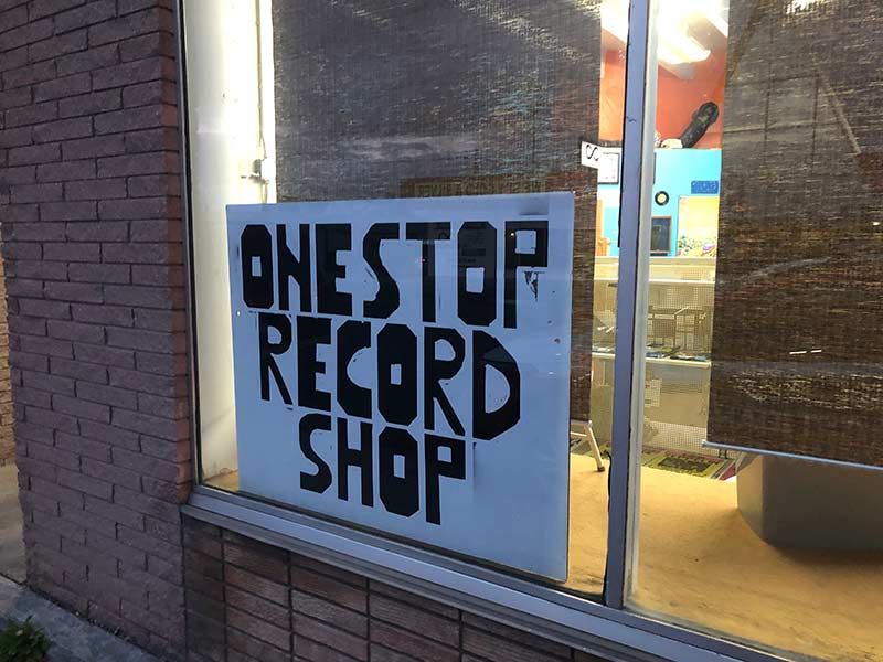 record store sign