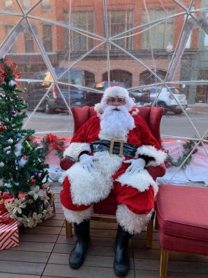 Santa is shown in his igloo at last year's Small Business Saturday. This year's event is Nov. 25. Santa will be in the igloo through Christmas.