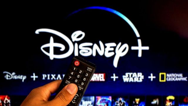 Disney+ streaming service on a TV