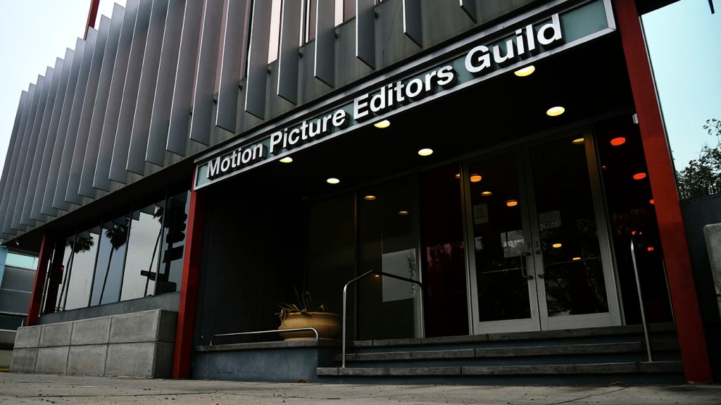 THe Motion Pictures Editors Guild building in Los Angeles, California.