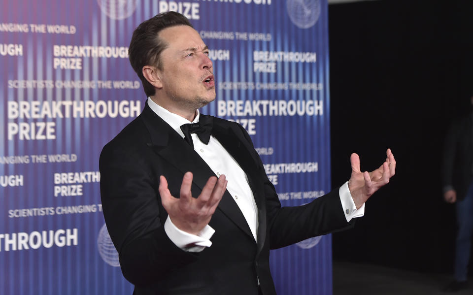 Elon Musk at the Breakthrough Prize Ceremony