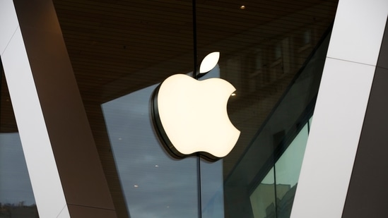 Latest news on August 15, 2024: An Apple logo adorns the facade of the downtown Brooklyn Apple store in New York. (AP)