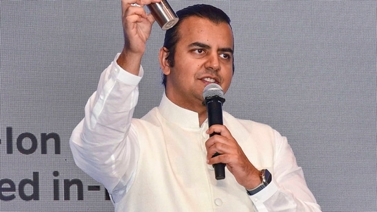 Latest news on August 9, 2024: Ola Electric IPO: Ola Electric CMD Bhavish Aggarwal addresses the media during the announcement of the company's forthcoming initial public offering (IPO), in Mumbai.
