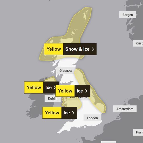 Weather warnings for Thursday.