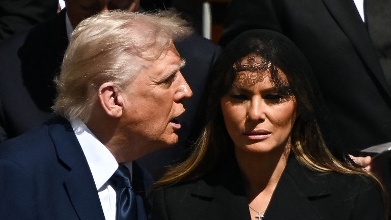 Decoding the Attendance: How AI Legalese Decoder Clarifies Who Was and Wasn't at the Pope's Funeral 3 Donald Trump and Melania at the Funeral