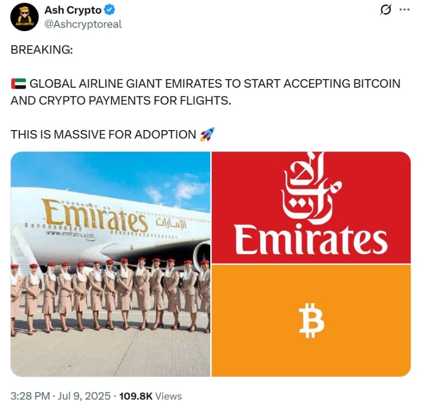 Emirates Crypto Move