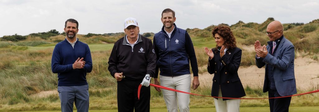 Trump Cuts the Ribbon