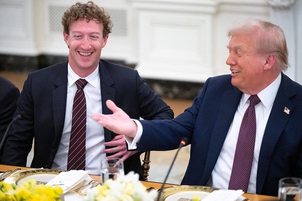 Trump and Zuckerberg at the White House
