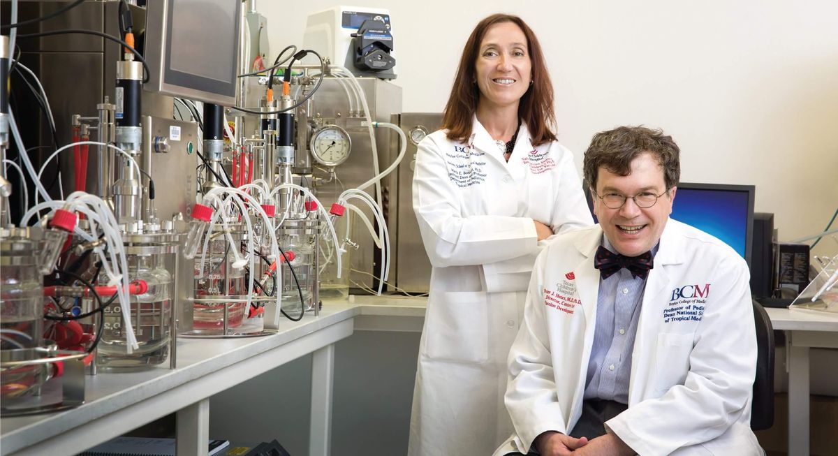 Dr. Peter Hotez with Dr. Maria Elena Bottazzi