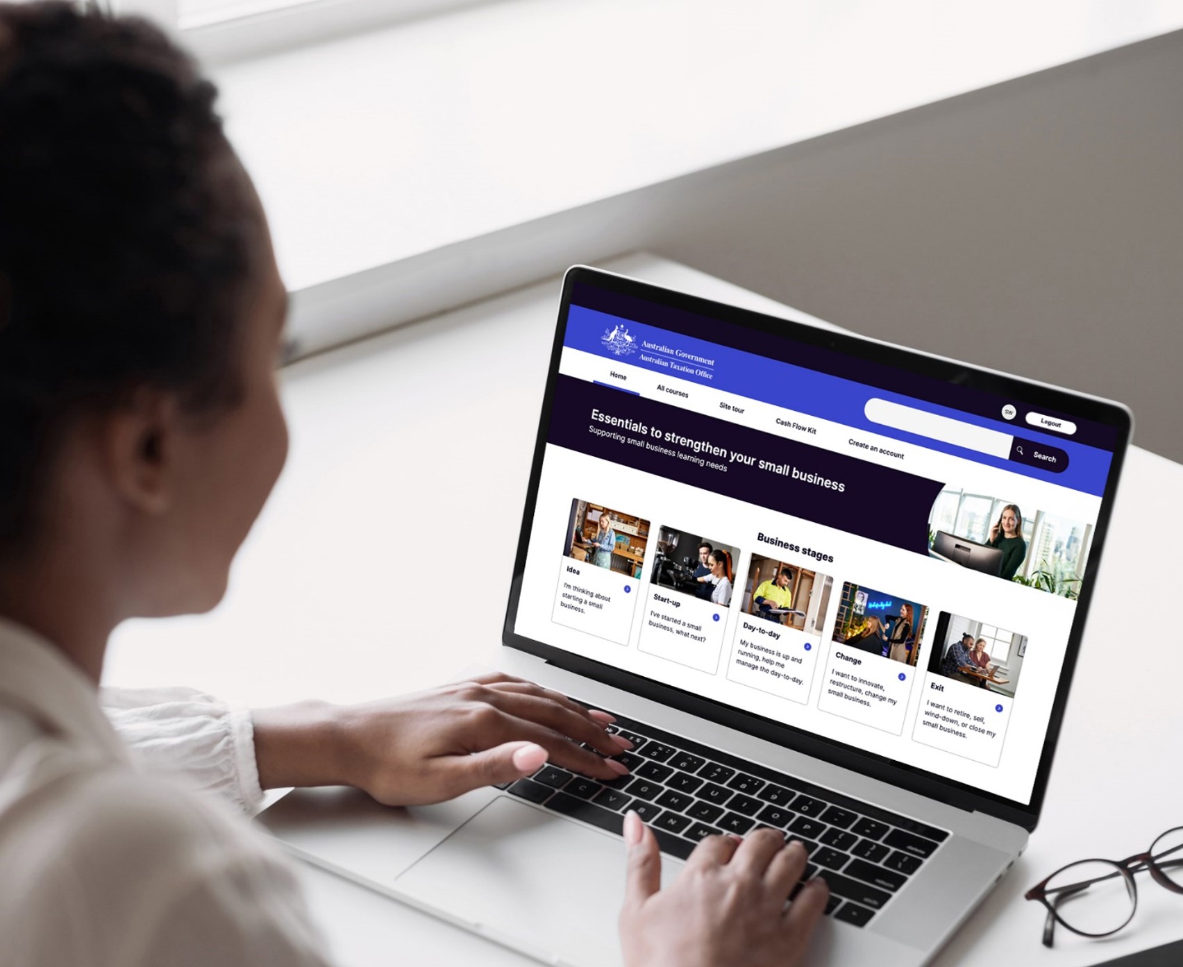 Unlocking Legal Clarity: How AI Legalese Decoder Enhances the Free ATO Masterclass Series for Local Small Businesses 1 Person Viewing ETSY SB Website