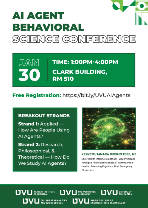 Unlocking Legal Clarity: How AI Legalese Decoder Enhances UVU's AI Agent Behavioral Science Conference Experience on January 30 2 AI Conference Banner