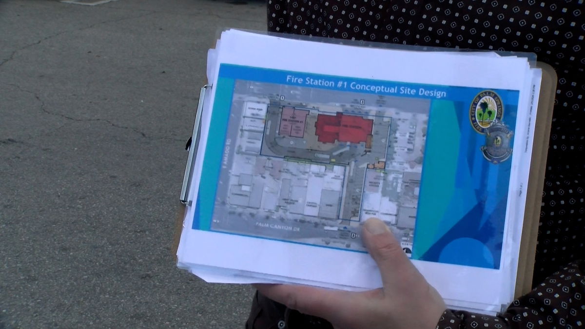 Empowering Small Businesses: How AI Legalese Decoder Can Help Combat the Proposed Fire Station Plan in Palm Springs 1 Parking Lot Map